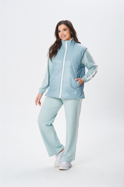 Жилет MarSo 2422ж мята-молоко - фото 2