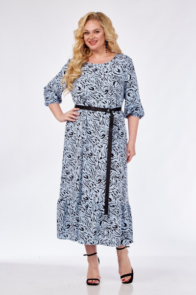 Платье СиБон 0299 голубой - фото 1