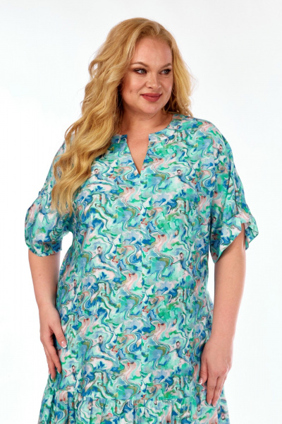 Платье СиБон 0361 бирюза - фото 2