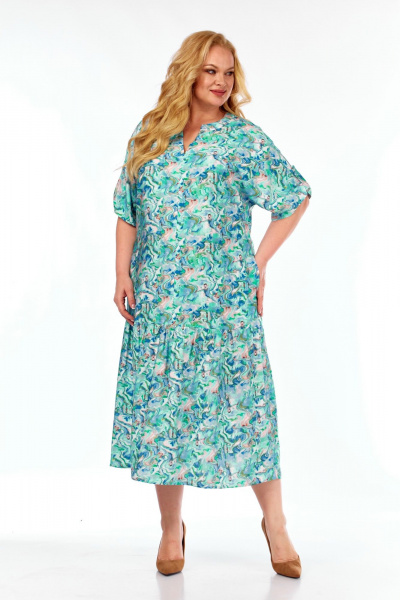 Платье СиБон 0361 бирюза - фото 1