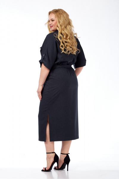 Платье СиБон 0357 мокрый_асфальт - фото 3