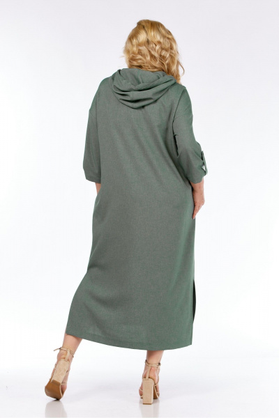 Платье СиБон 0332 хаки - фото 3