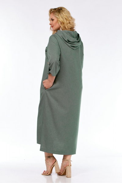 Платье СиБон 0332 хаки - фото 2