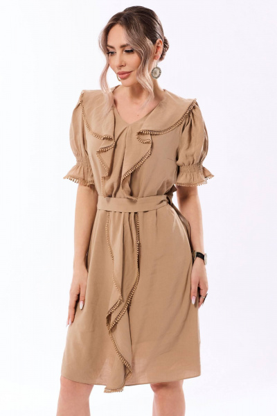 Платье Golden Valley 44172 бежевый - фото 2