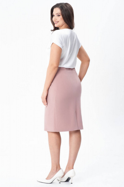 Юбка IVARI 509 розовая_пудра - фото 2