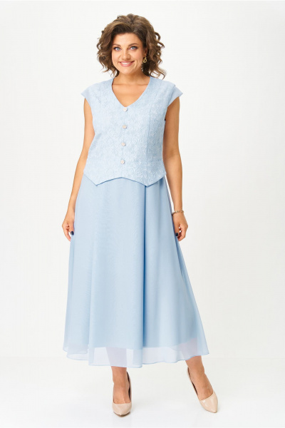 Жакет, платье Bonna Image 970/4 голубой - фото 4