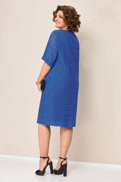 Платье VOLNA 1354 синий - фото 2