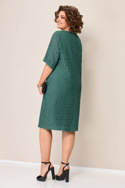 Платье VOLNA 1354 бутылочно-зеленый - фото 2