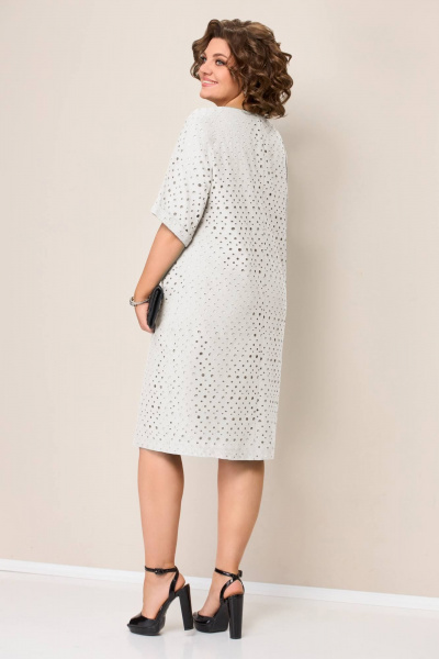 Платье VOLNA 1354 молочно-белый - фото 3