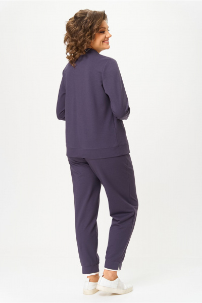 Брюки, бомбер Bonna Image 889-1/4 серо-фиолетовый - фото 11