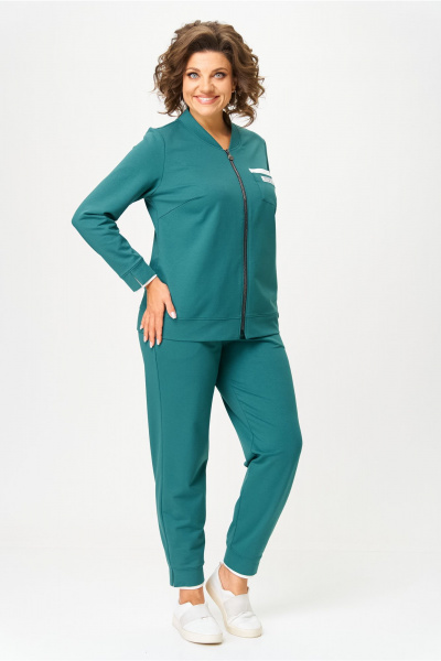Брюки, бомбер Bonna Image 889-1/6 бирюзовый - фото 12