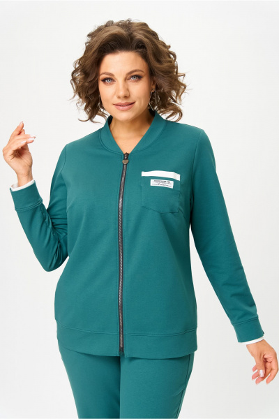 Брюки, бомбер Bonna Image 889-1/6 бирюзовый - фото 8