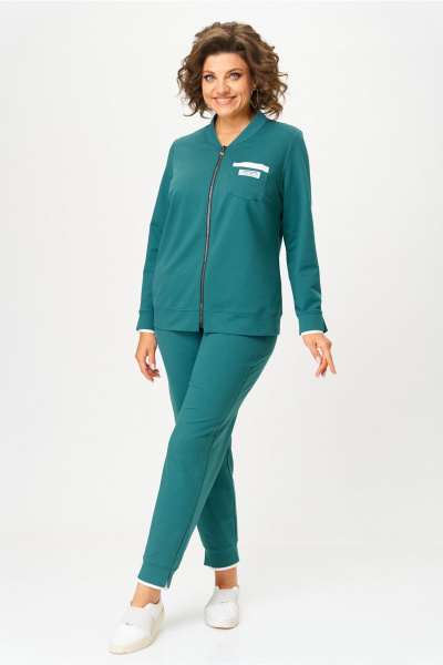 Брюки, бомбер Bonna Image 889-1/6 бирюзовый - фото 3