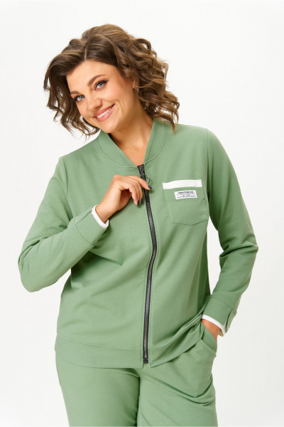 Брюки, бомбер Bonna Image 889-1/9 светло-зеленый - фото 8