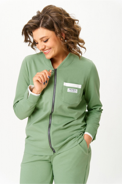 Брюки, бомбер Bonna Image 889-1/9 светло-зеленый - фото 7
