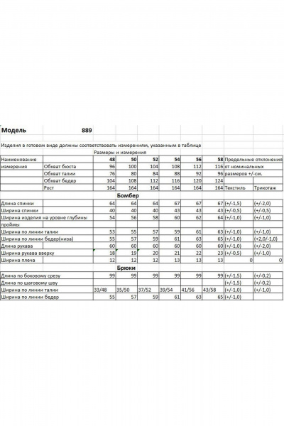 Брюки, бомбер Bonna Image 889-1/9 светло-зеленый - фото 3