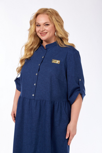 Платье СиБон 0302 синий - фото 2