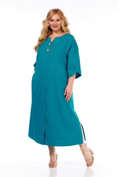 Платье СиБон 0360 бирюза - фото 2