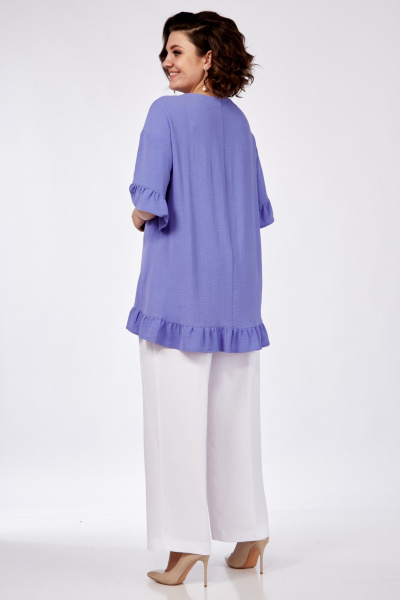 Блуза, брюки СиБон 0314 василек - фото 3