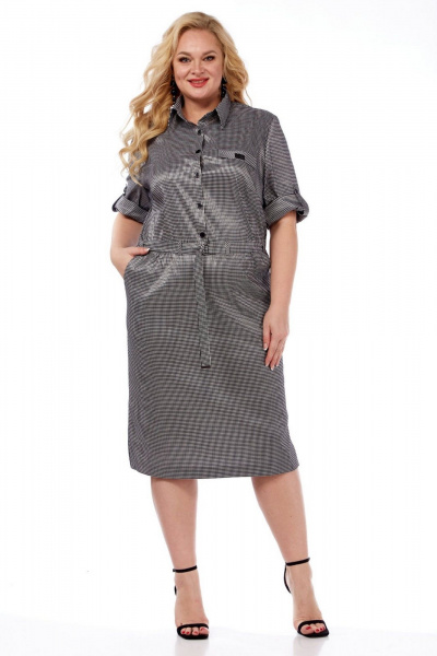 Платье СиБон 0307 серый - фото 1