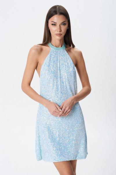 Платье Lady Line 1583 мята - фото 4