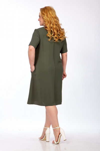 Платье СиБон 0277 олива - фото 3