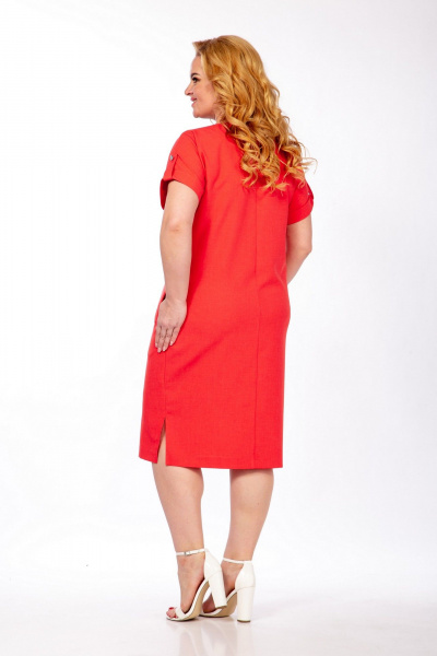 Платье СиБон 0278 коралл - фото 4