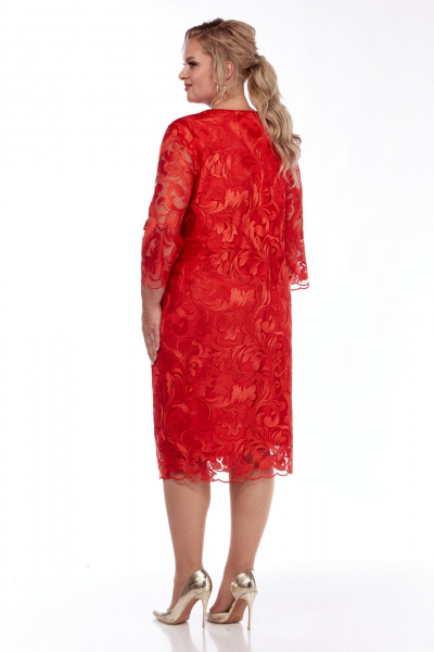 Платье СиБон 0331 красный - фото 3