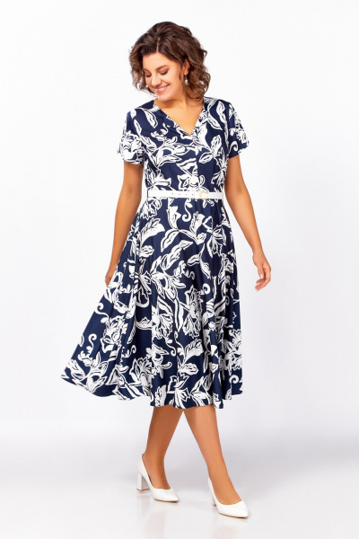 Платье Swallow 858 глубинный_синий - фото 4