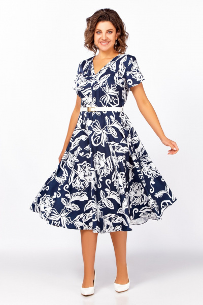 Платье Swallow 858 глубинный_синий - фото 1