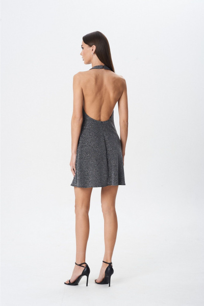 Платье Lady Line 1583-2 черный_люрекс - фото 2