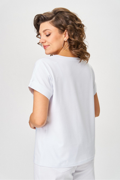 Джемпер Rumoda 2259 голубой_белый - фото 9