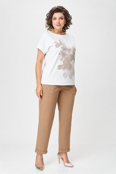 Джемпер Rumoda 2259 капучино_белый - фото 6