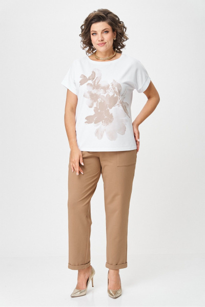 Джемпер Rumoda 2259 капучино_белый - фото 5