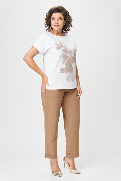 Джемпер Rumoda 2259 капучино_белый - фото 4