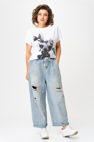 Джемпер Rumoda 2259 черный_белый - фото 8