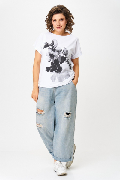 Джемпер Rumoda 2259 черный_белый - фото 7