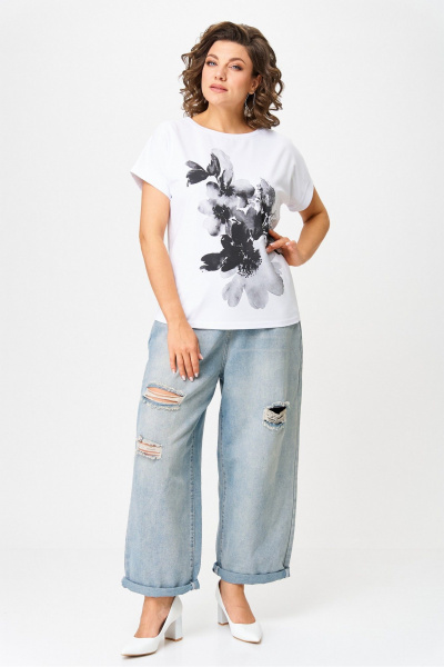 Джемпер Rumoda 2259 черный_белый - фото 3