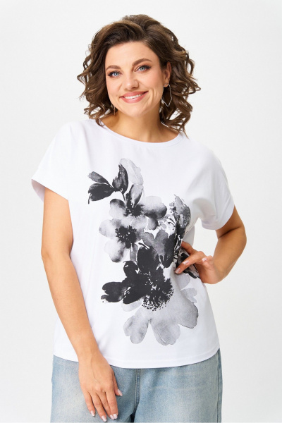 Джемпер Rumoda 2259 черный_белый - фото 1