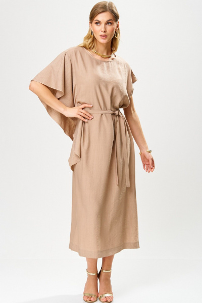 Платье Laikony L-523 беж - фото 2