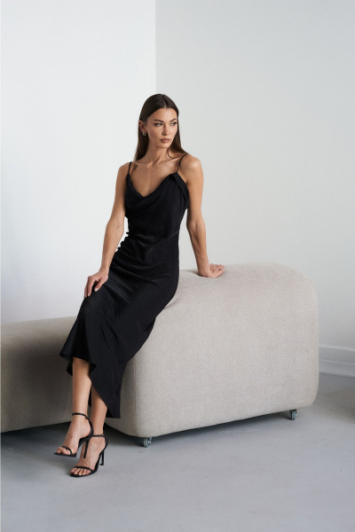 Платье Lady Line 1585 черный - фото 6