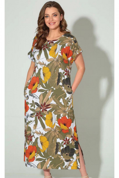 Платье TVIN 7533 мак - фото 3