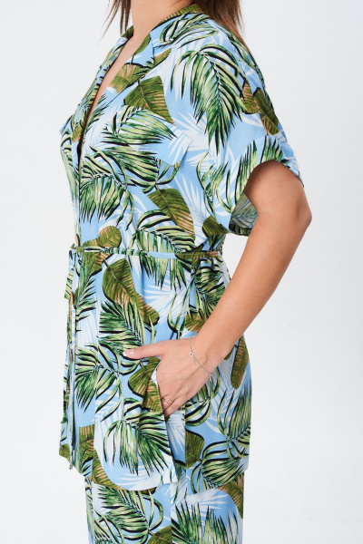 Блуза, брюки TVIN 7854 голубой - фото 9