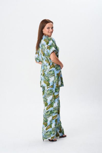 Блуза, брюки TVIN 7854 голубой - фото 7