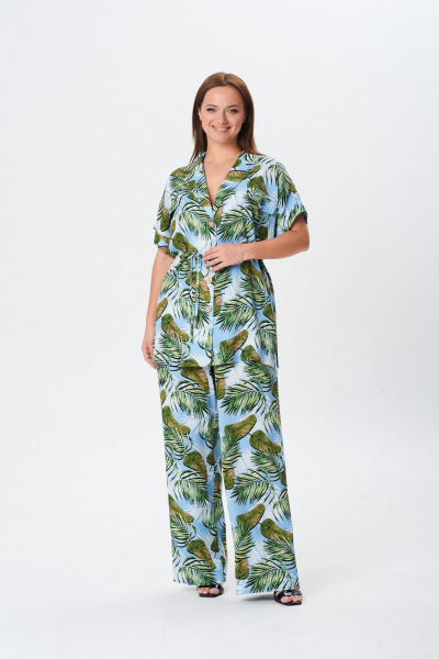 Блуза, брюки TVIN 7854 голубой - фото 2