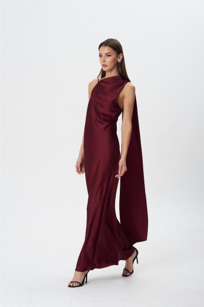 Платье Lady Line 1594 бордо - фото 10