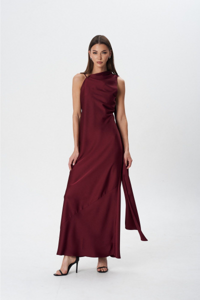 Платье Lady Line 1594 бордо - фото 9