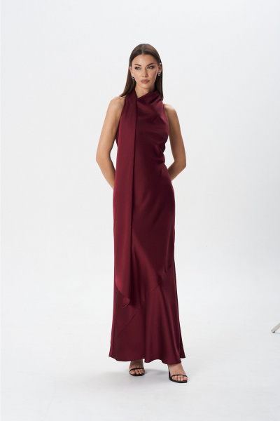 Платье Lady Line 1594 бордо - фото 7