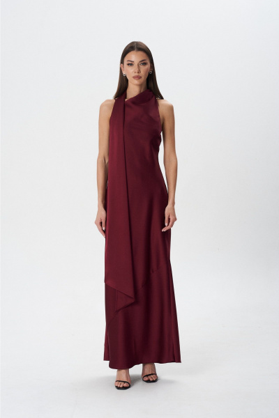 Платье Lady Line 1594 бордо - фото 6