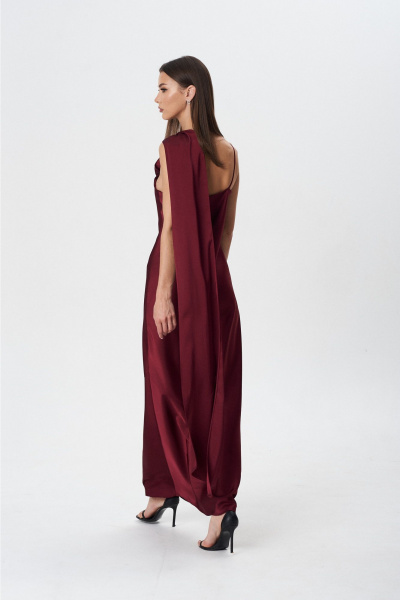 Платье Lady Line 1594 бордо - фото 2